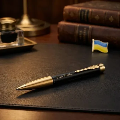 Ручка кулькова Parker Urban 17 UKRAINE Muted Black Тризуб Слава Україні Героям слава 30035_T011y