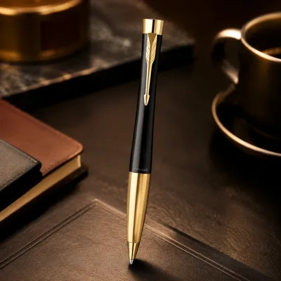 Ручка кулькова Parker Urban Muted Black позолота 30 035