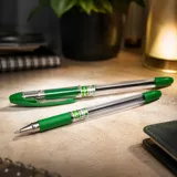 Ручка масляна Hiper Max Writer Evolution зелена 0,7мм — фото 1