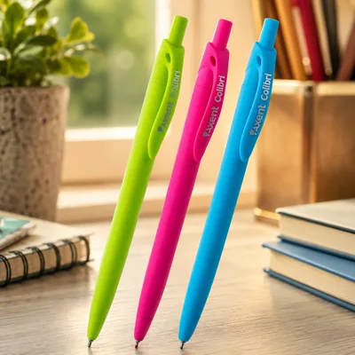 Ручка масляна автомат.синя COLIBRI AB1062 AXENT