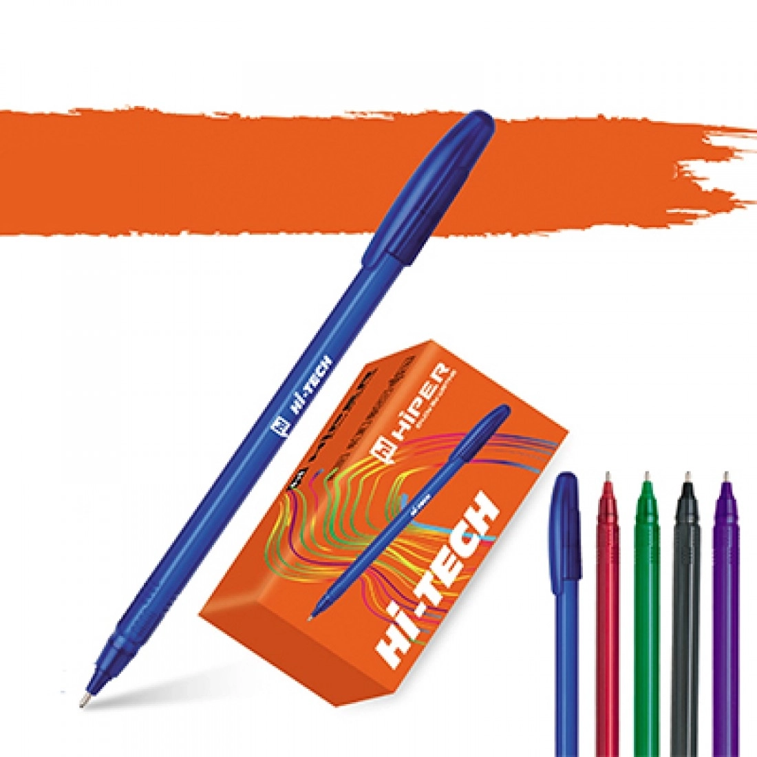 Ручка масляна HIPER HI-TECH фіолетова — фото 2