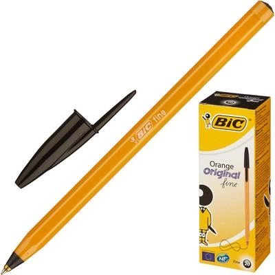 Ручка масляна BIC Orange чорна 0,8 мм — фото 2