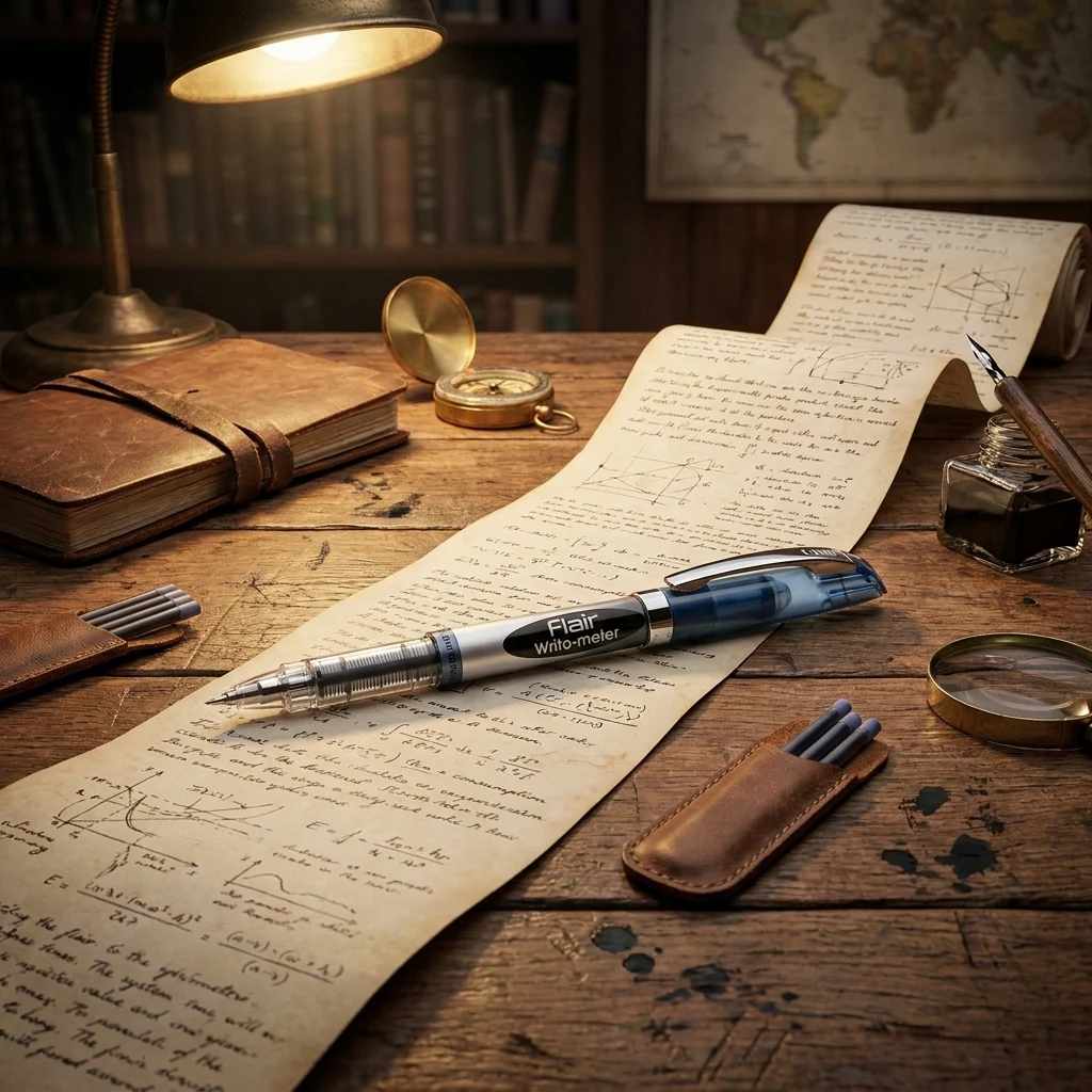 Ручка масляна Writometer 743 Flair чорна