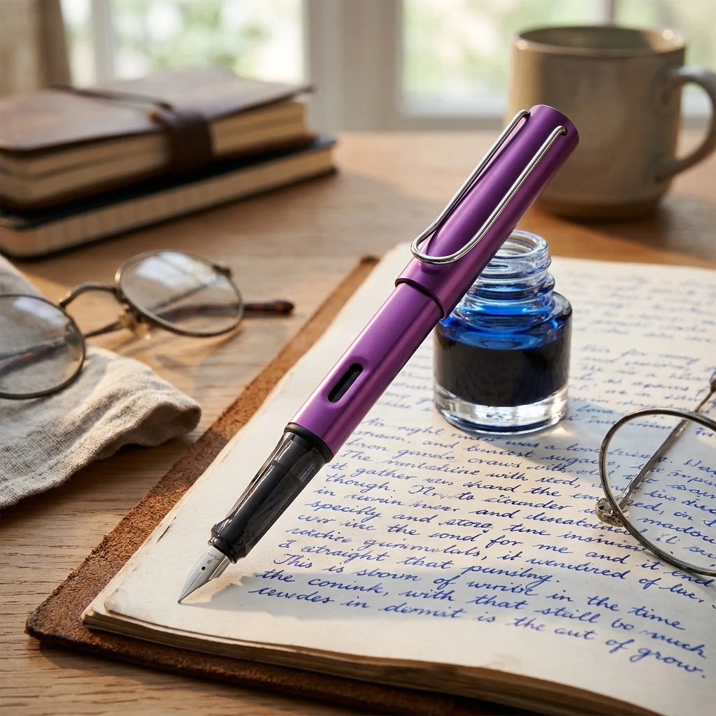 Ручка перова Lamy 4037262 0D3 FH AL-star lilac M T10 синій