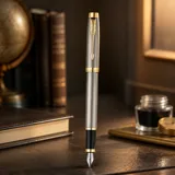 Parker IM Brushed Metal позолота — фото 1