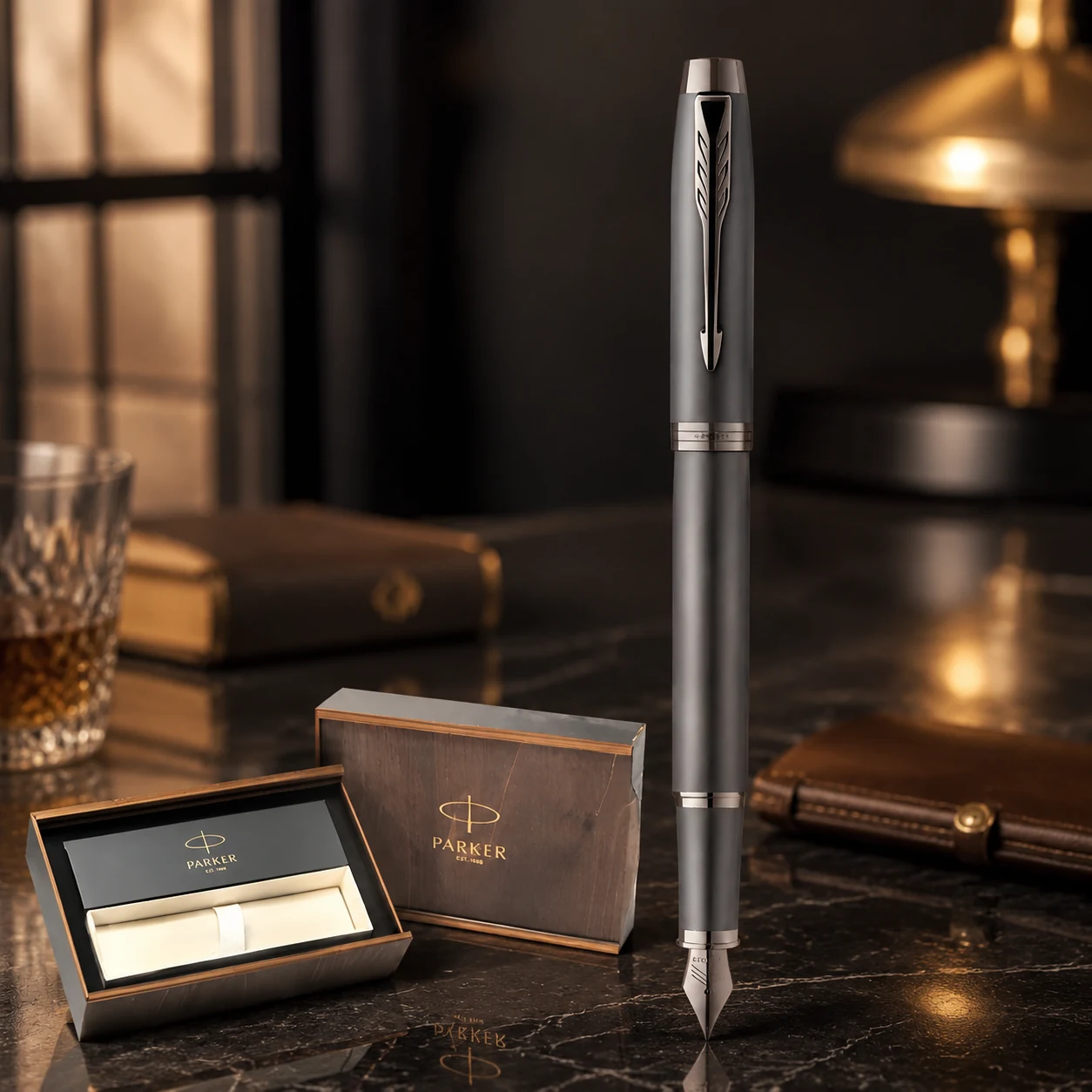 Ручка перова Parker IM Professionals Monochrome Titanium FP F 28 011