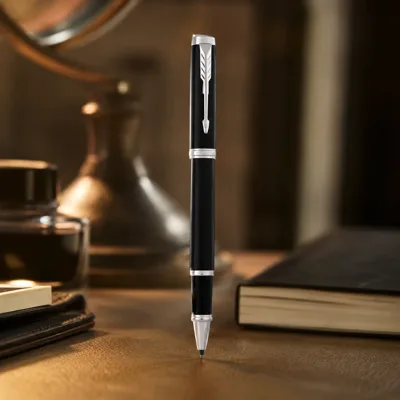 Ручка ролер Parker IM Matte Black хром 26 121