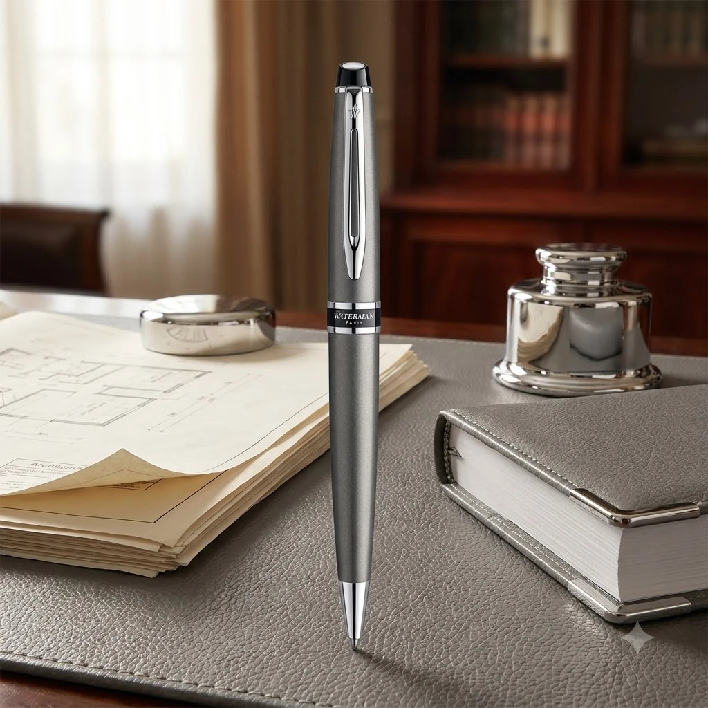 Ручкa Waterman Expert кулькова сіра хром. 20025