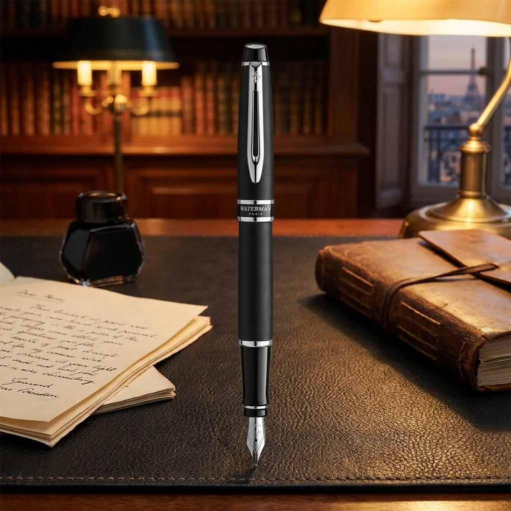 Ручкa Waterman Expert перо чорна матова 12753