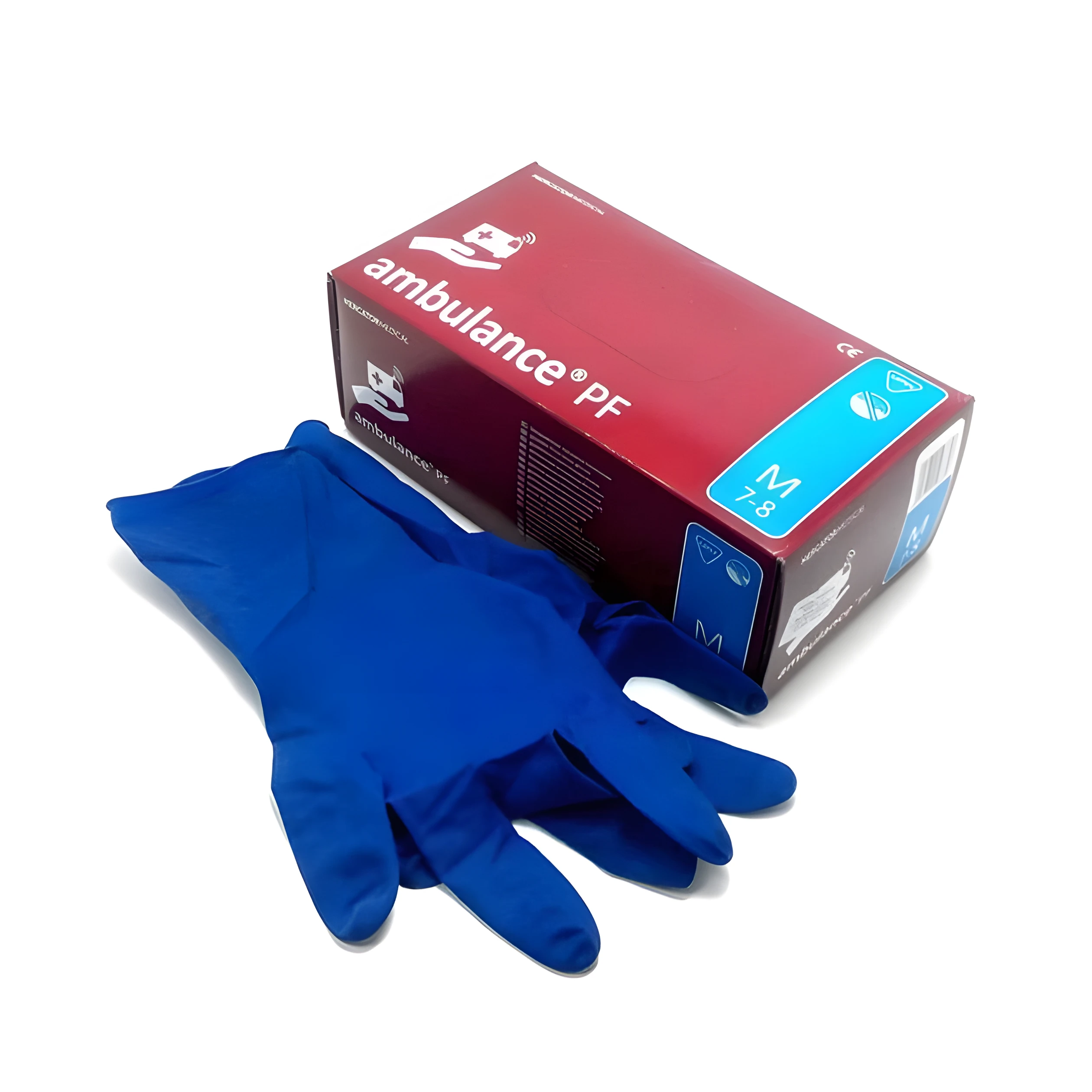 Рукавички латексні AMBULANCE High Risk M 25пар — Краса та здоров'я