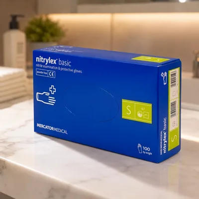 Рукавички NITRYLEX CLASSIC нітрилові оглядові нестерильні не припудрені  S 50пар