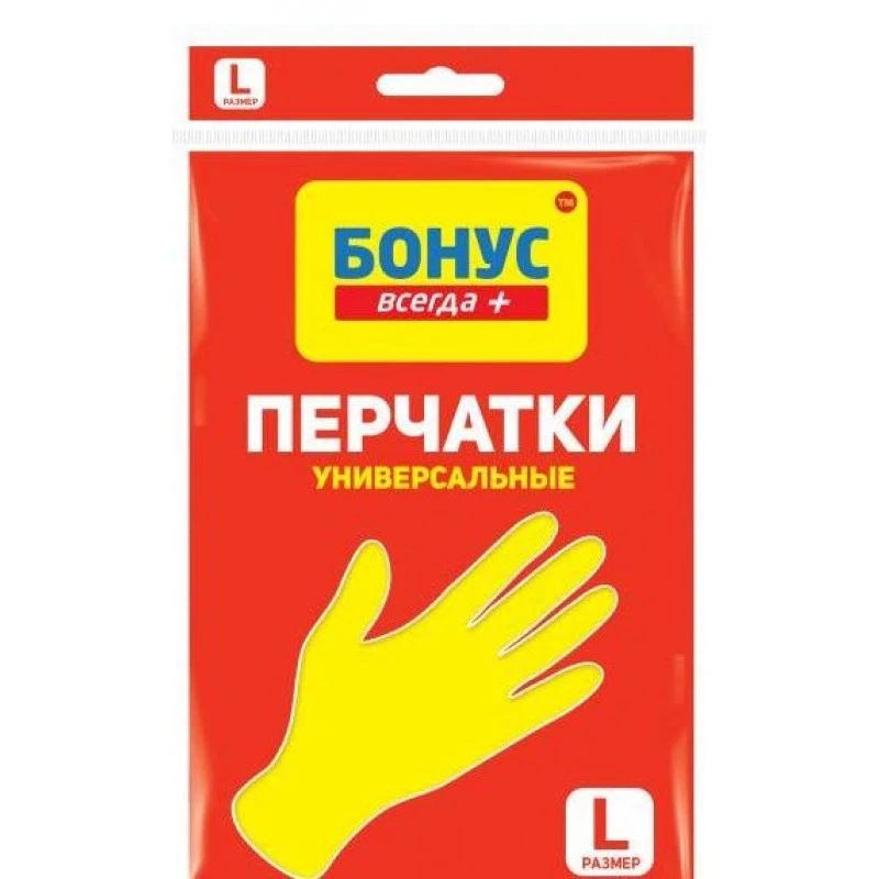 Рукавиці Бонус гумові універсальні L — Прибирання та інвентар