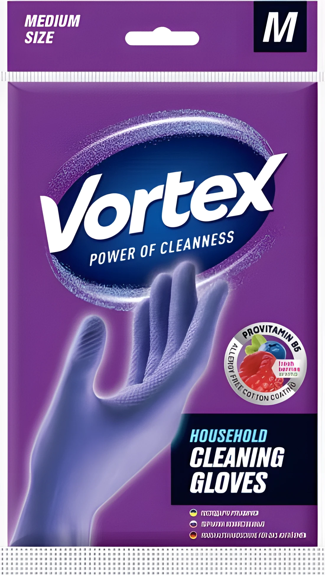 Рукавиці господарські Vortex М/L з В5 та лісовими ягодами — Прибирання та інвентар