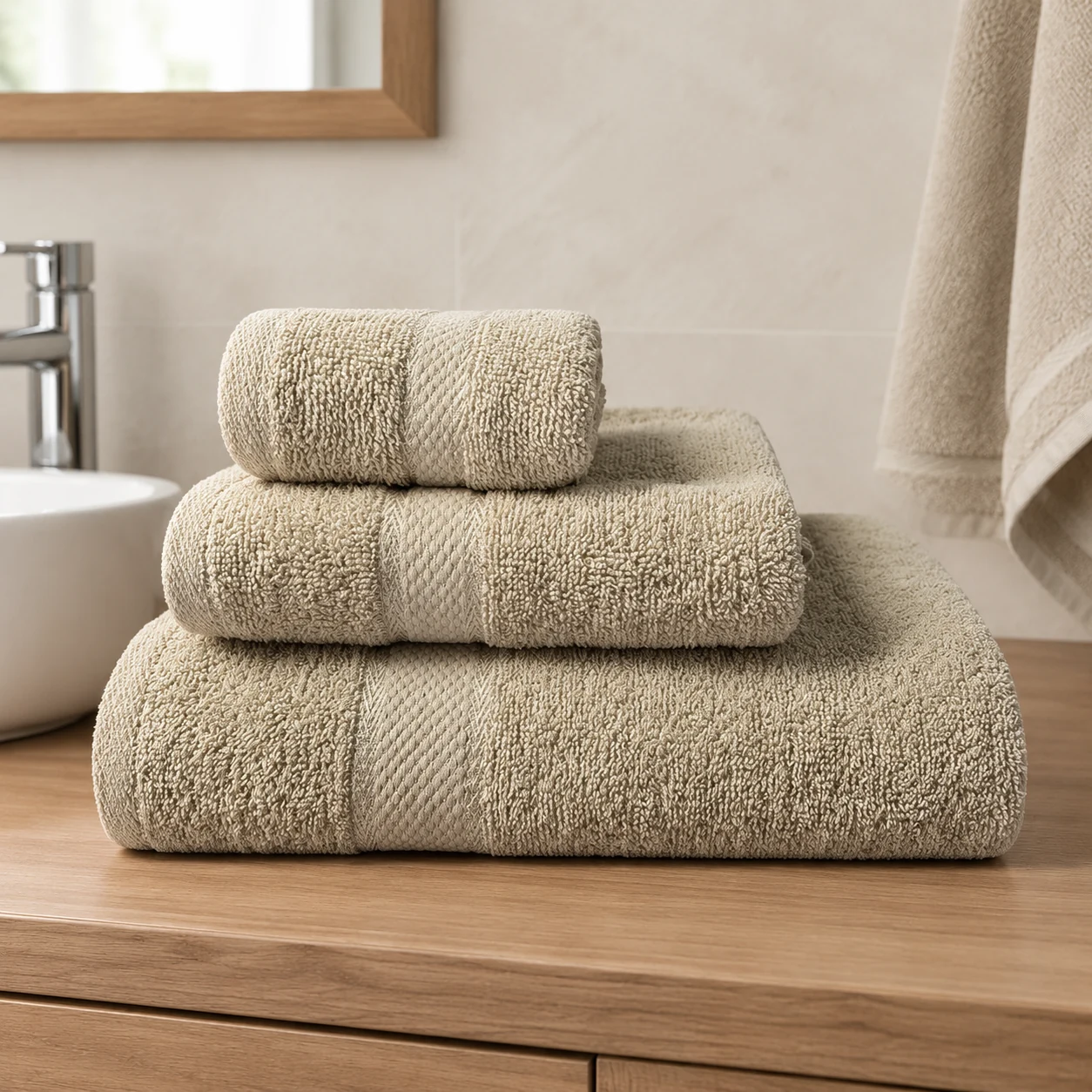 Рушник махровий SOHO "Simple Beige" 70х140 см