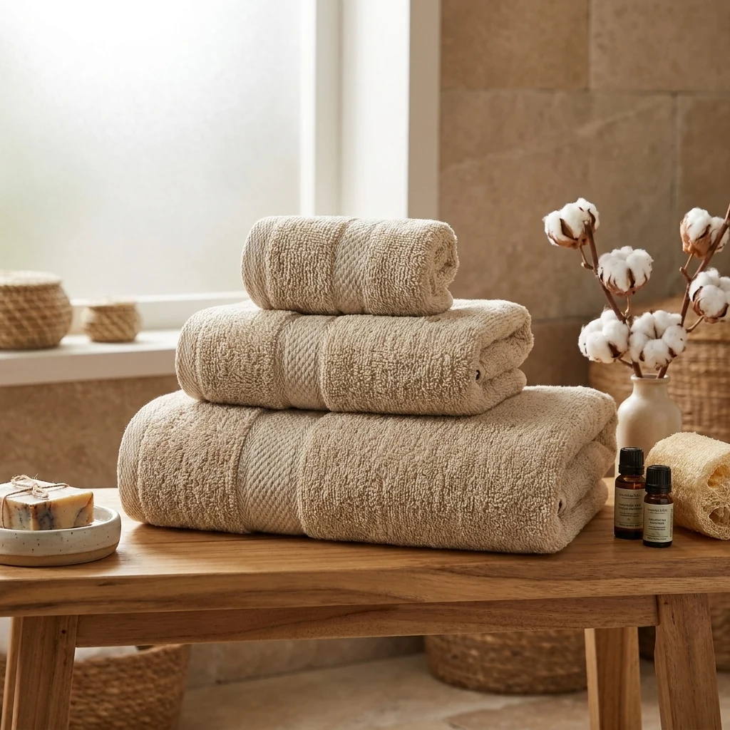 Рушник махровий SOHO "Simple Beige" 70х140 см