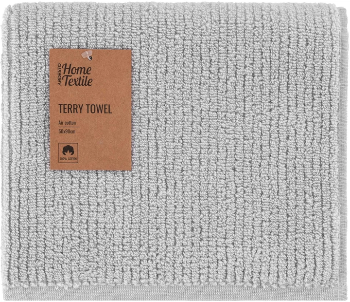 Рушник махровий Ardesto Air сірий 50х90см — фото 2