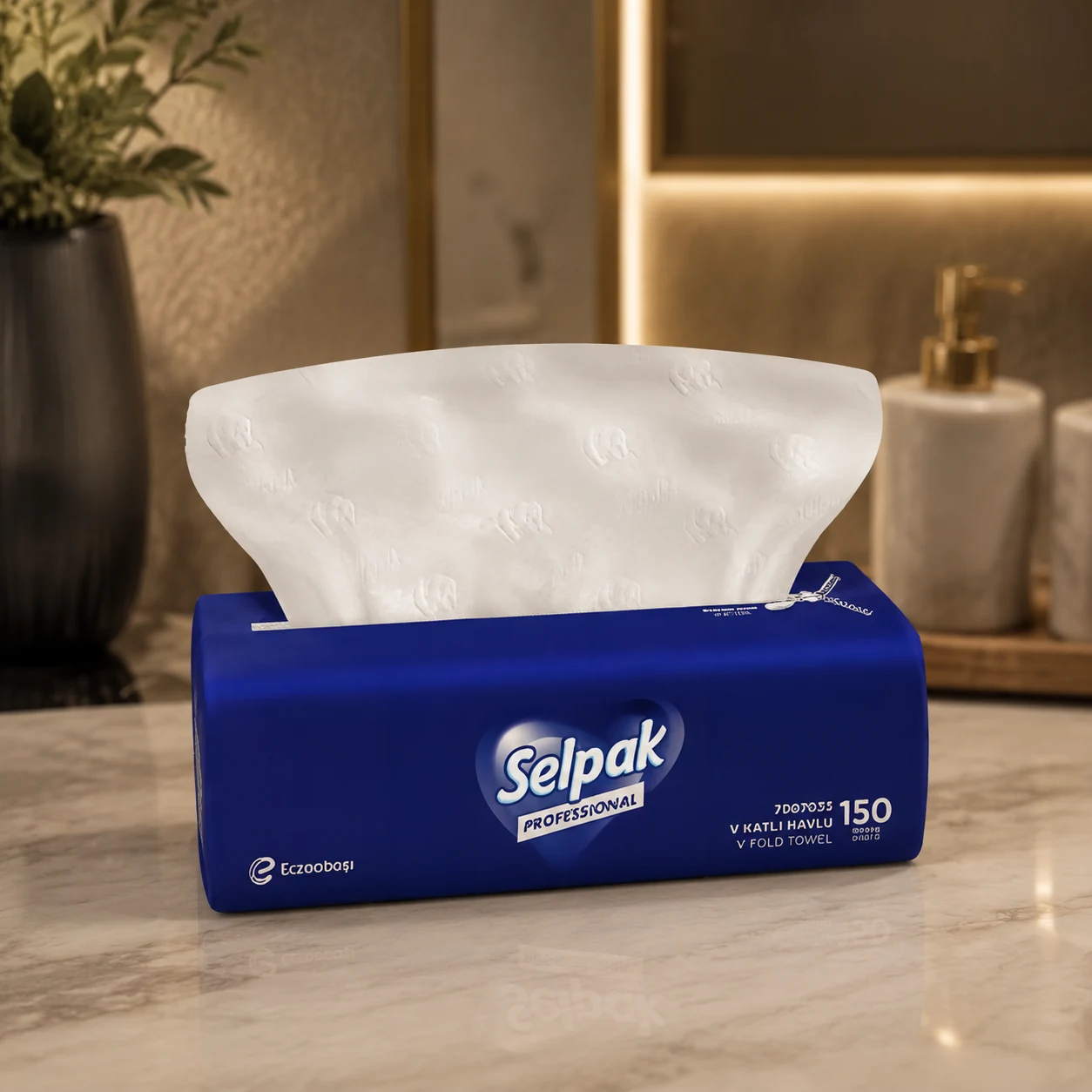 Рушник паперовий целюлозний V-складання 2-х шарові Selpak Professional Premium — Паперові вироби