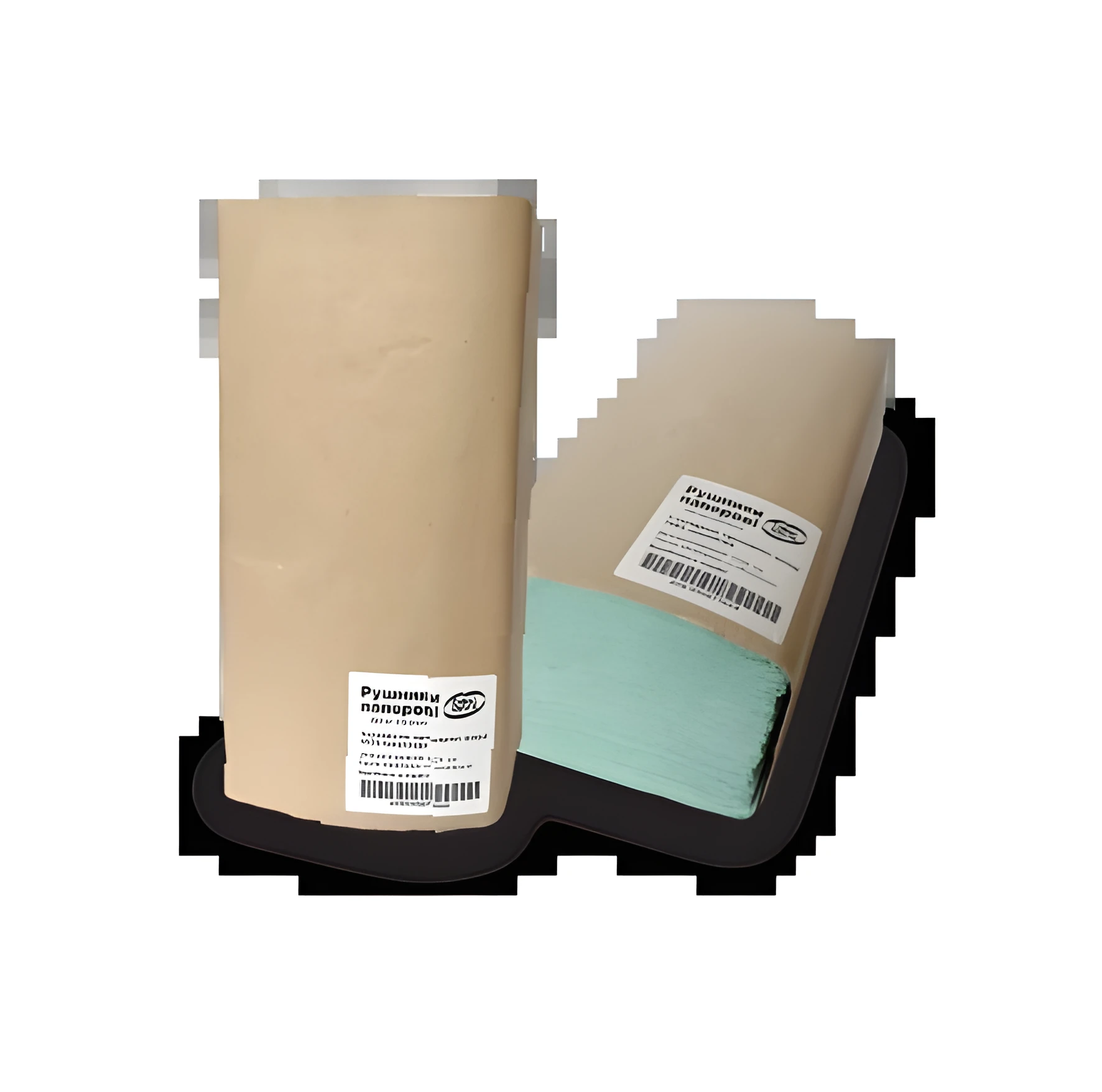 Рушники паперові макулатурні V-подібні 160 шт 23х24 зелені