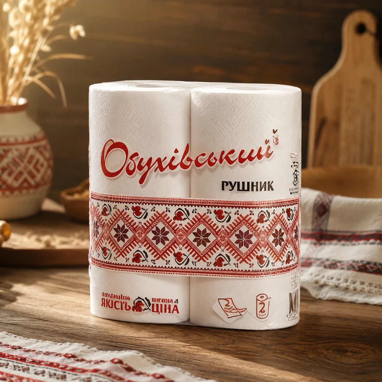Рушники паперові Обухівські 2шт — Паперові вироби