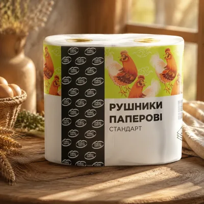Рушники паперові Офіс центр 3 ш Преміум 2 рулона