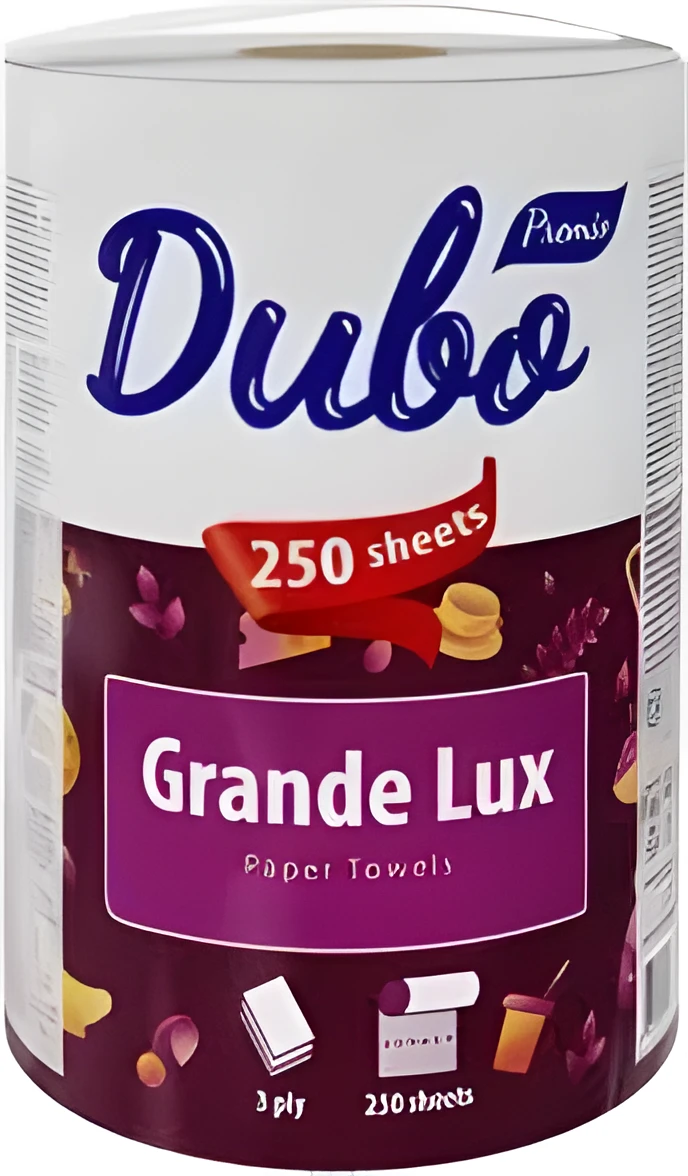 Рушники целюлозні на гільзі ДИВО по 1 рулон 3 шарові Grande Lux білий