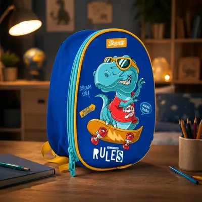 Рюкзак дитячий 1Вересня K-43 Dino rules синій