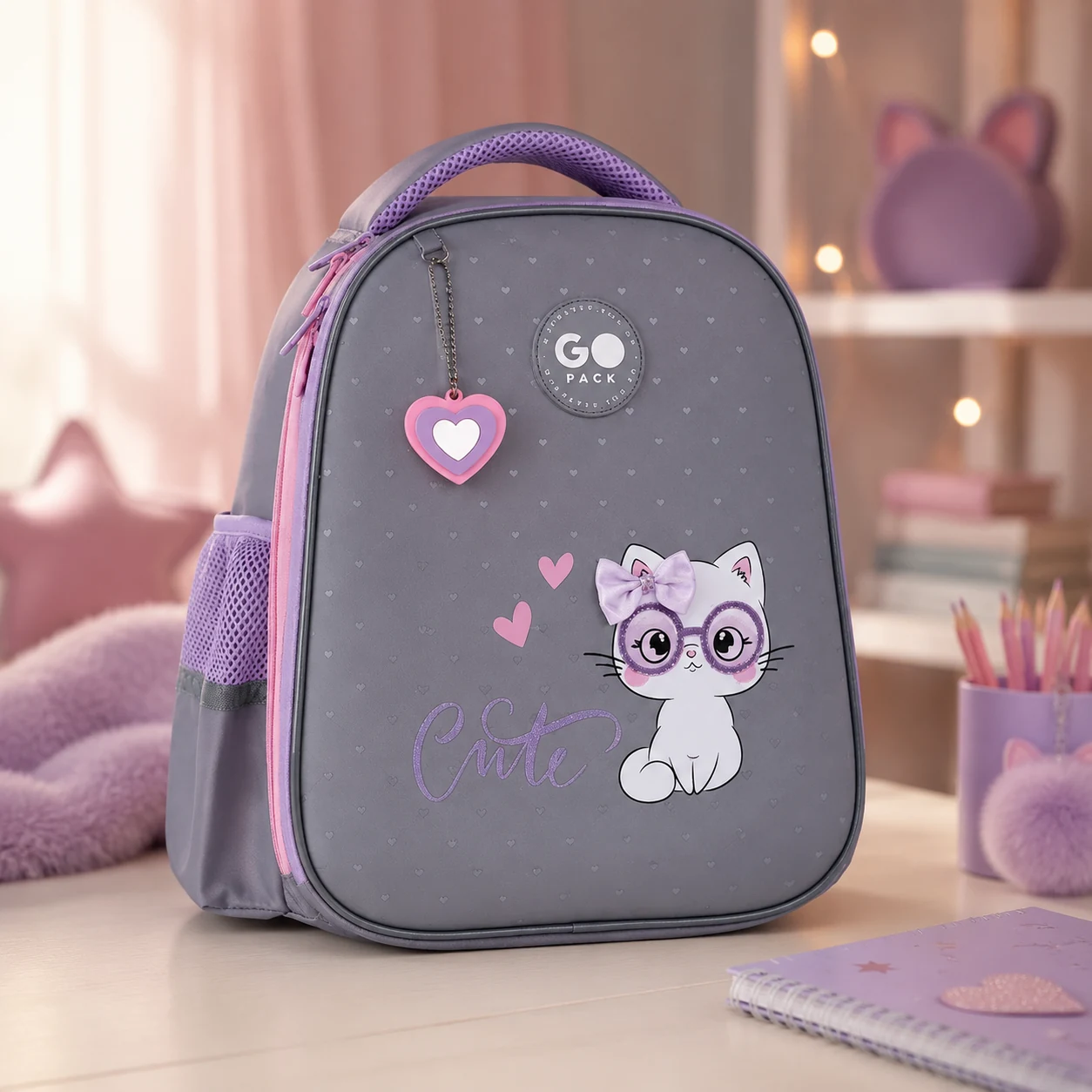 Рюкзак GoPack Education 165S Cute Cat GO26-165S-3 GO26-165S-3 — Рюкзаки та ранці