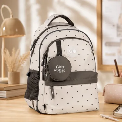 Рюкзак GoPack Education 182M Beige Polka Dots GO26-182M-3