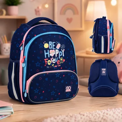 Рюкзак GoPack Education каркасний 597M-3 Be Happy