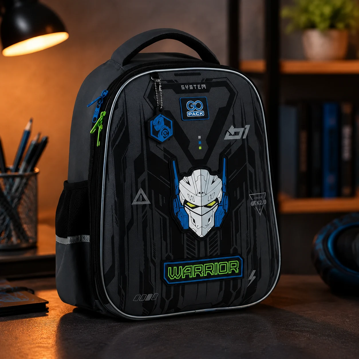 Рюкзак GoPack Education напівкаркасний 165M Warrior — Рюкзаки та ранці