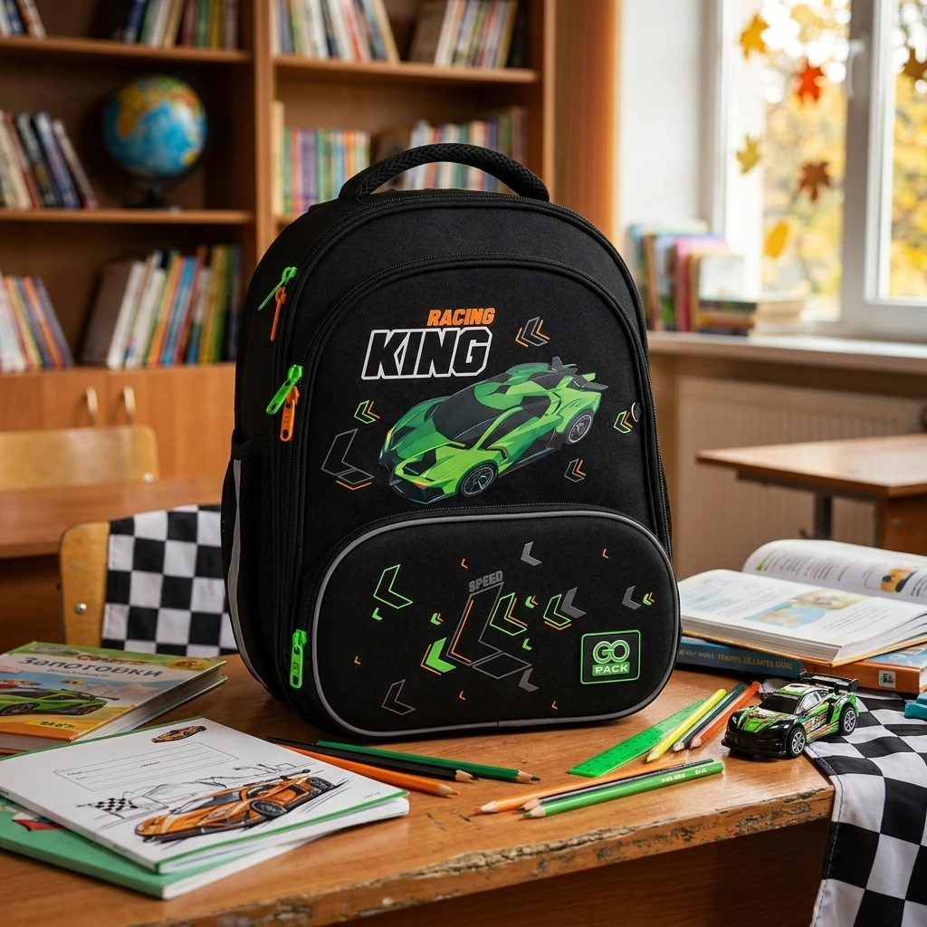 Рюкзак GoPack Education ортопедичний каркасний 597M-5 Rasing King