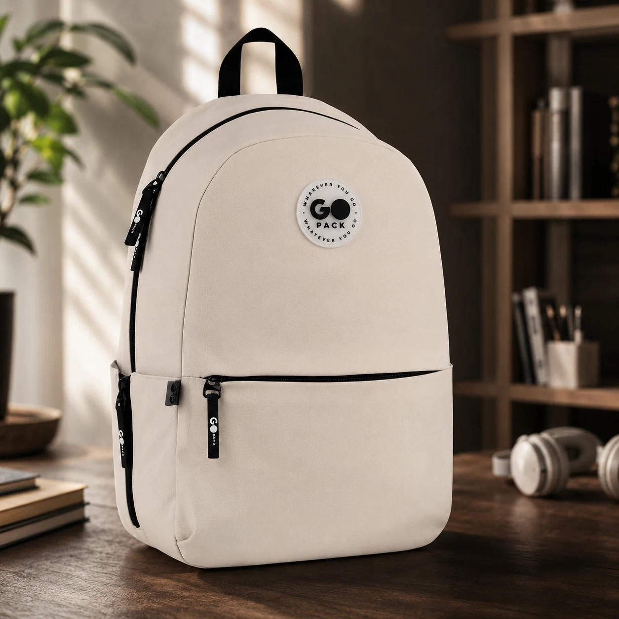 Рюкзак GoPack Education Teens 188M-1 бежевий GO26-188M-1 — Рюкзаки та ранці