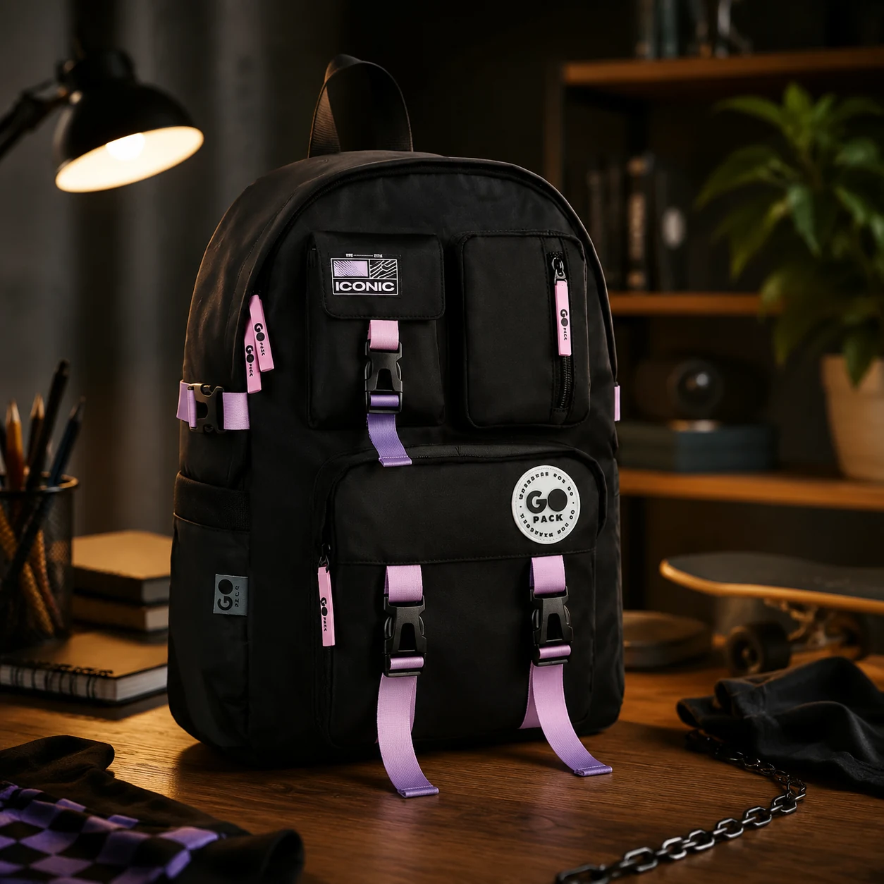 Рюкзак GoPack Education Teens 2500L чорний, градієнт GO26-2500L-2 — Рюкзаки та ранці