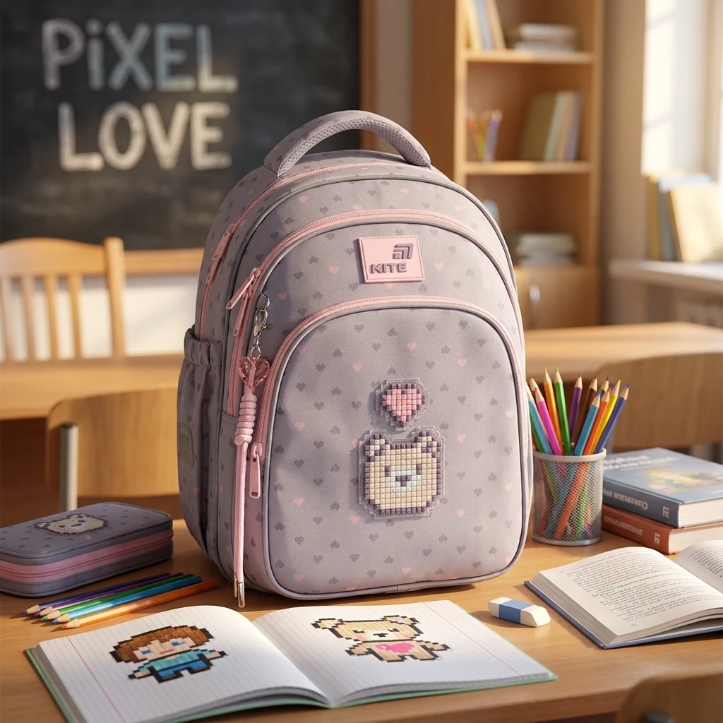 Рюкзак Kite Education 763S Pixel Love K26-763S-1
