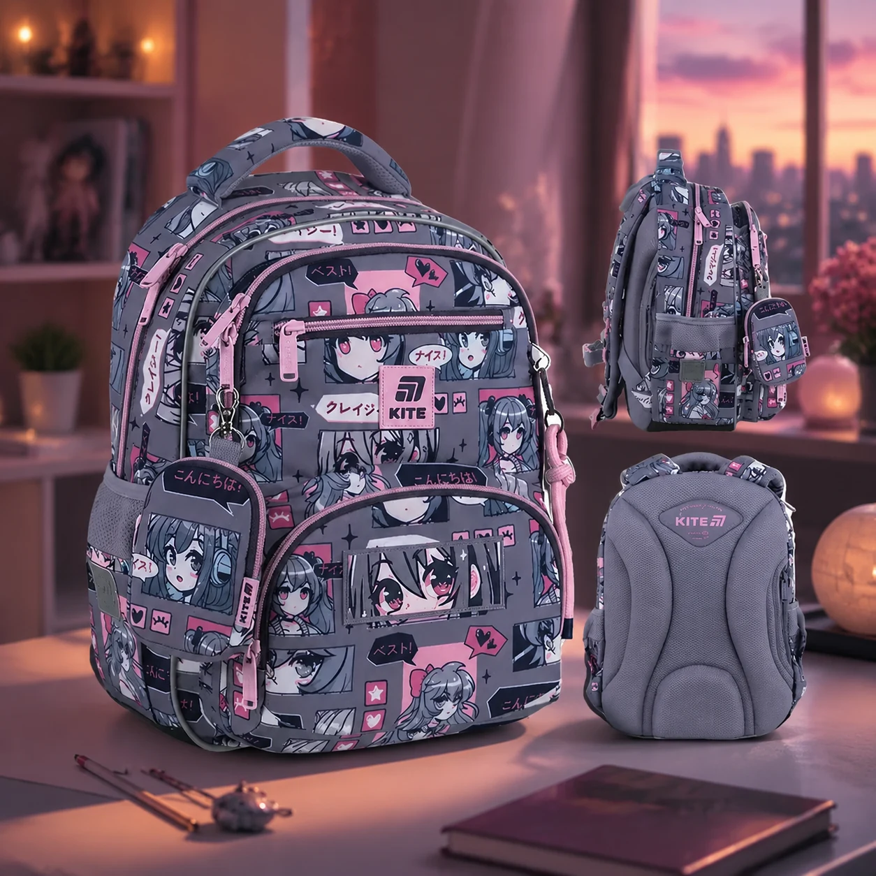 Рюкзак Kite Education 773 Anime Girl K25-773M-5 — Рюкзаки та ранці
