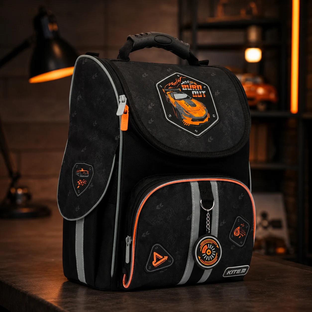 Рюкзак Kite Education каркасний 501 (LED) Burn Out — Рюкзаки та ранці