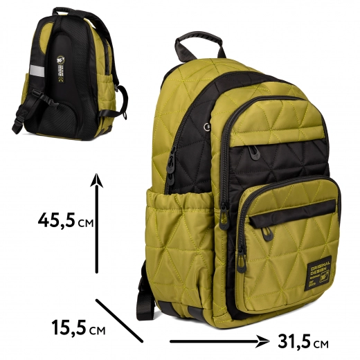 Рюкзак шкільний YES TS-47 Khaki — фото 2