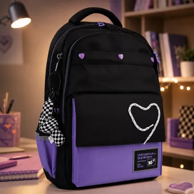 Рюкзак шкільний YES TS-48 Purple Hearts