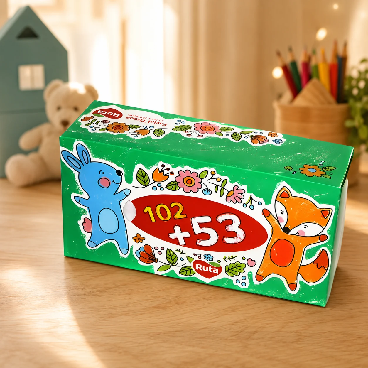 Серветки Ruta Kids 155 шт. у пеналі — Краса та здоров'я