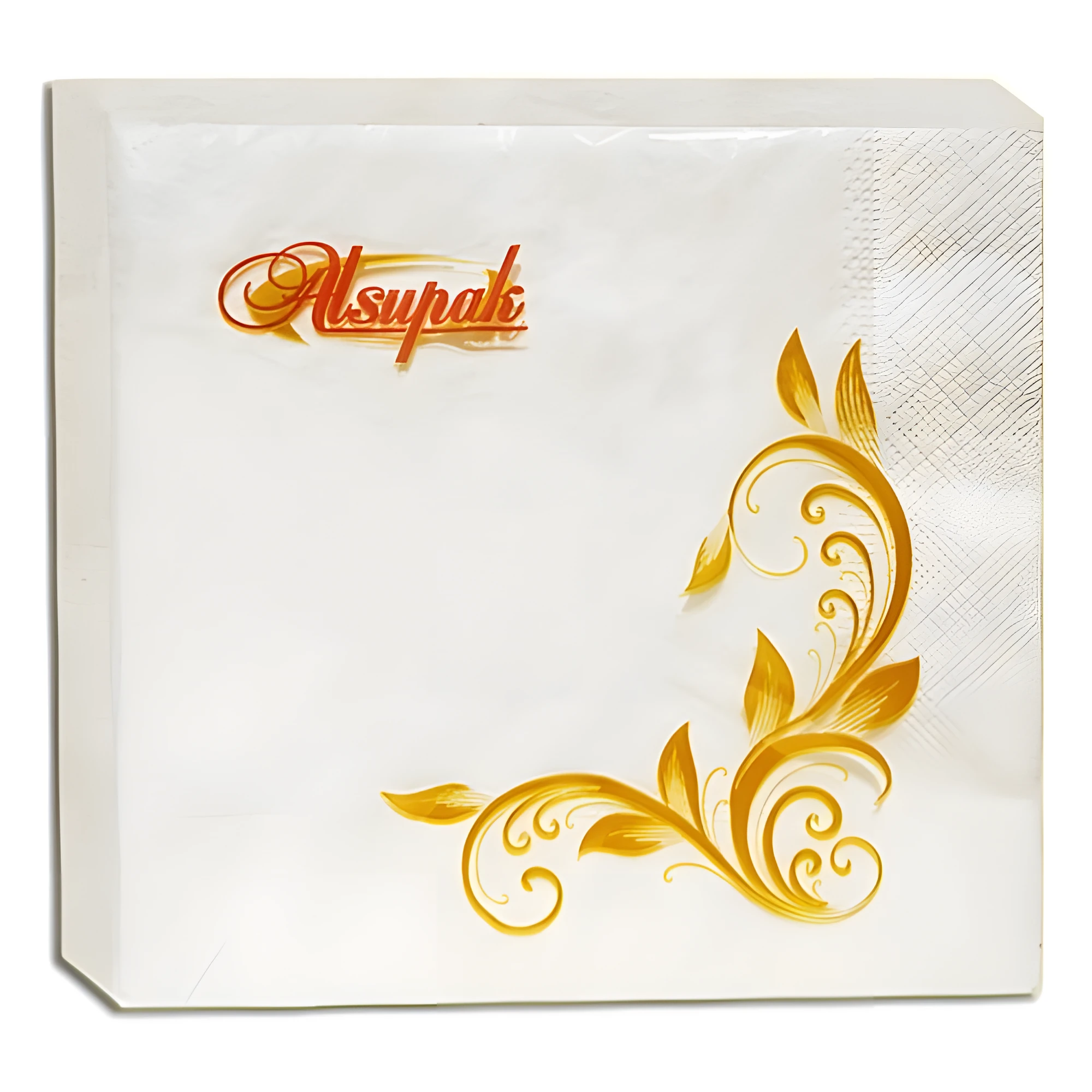 Серветка Alsupak 33х33 біла 2-шарова 20шт