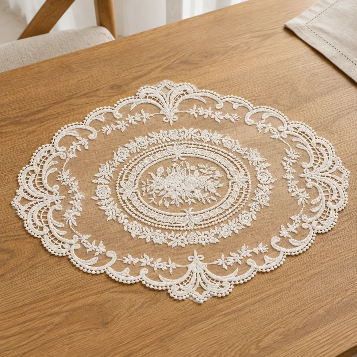 Серветка мереживна "Lace Bouquet" молочна 29 * 41 см