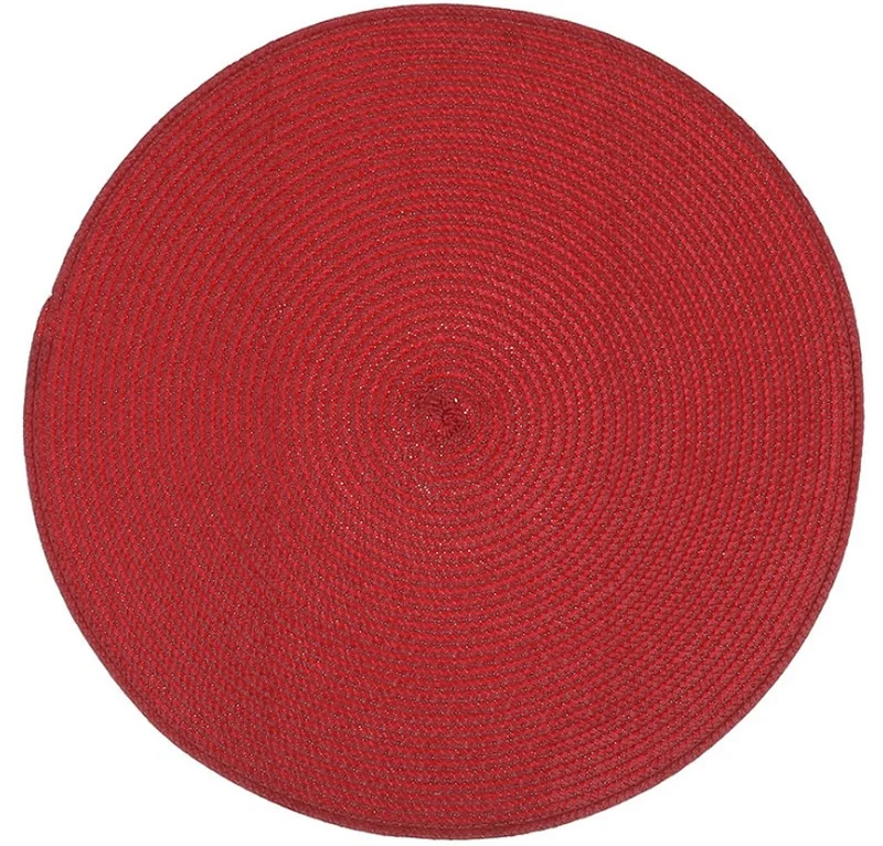 Серветка PVC d- 38см червоний — фото 2