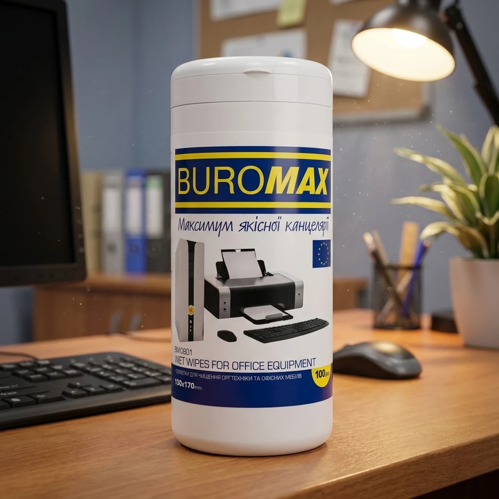 Серветки чист.(бокс)"Buromax" для оргтехніки