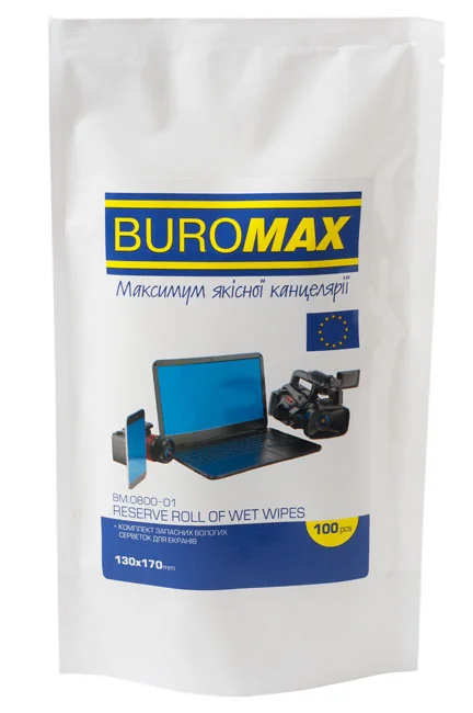 Серветки для очищення екранів TFT/LCD "Axent/BM" (запасні)