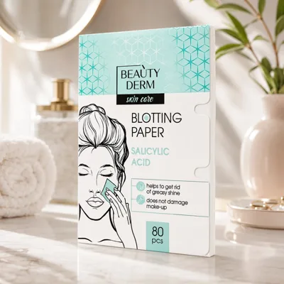 Серветки для обличчя матуючі Beauty Derm 80шт з саліциловою кислотою