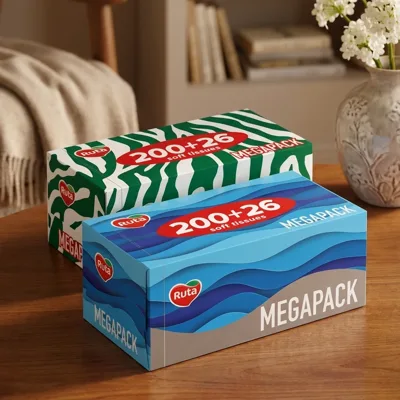 Серветки косметичні Ruta Family Pack Brick білі 200 шт