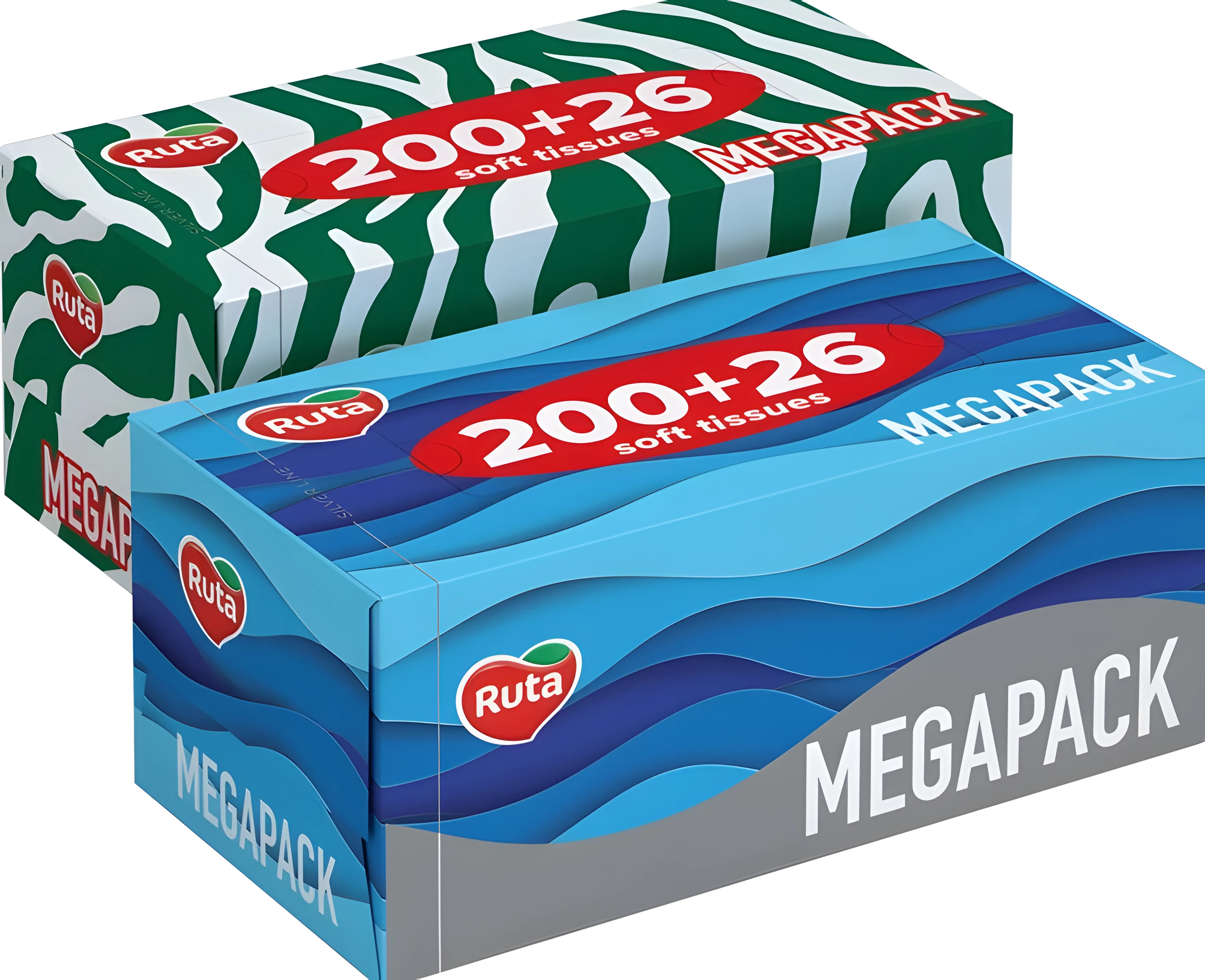 Серветки косметичні Ruta Family Pack Brick білі 200 шт — Паперові вироби