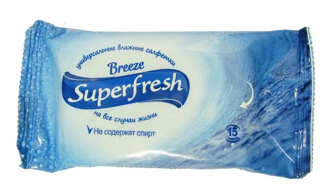 Серветки вологі "Super Fresh" (15 шт) — фото 3