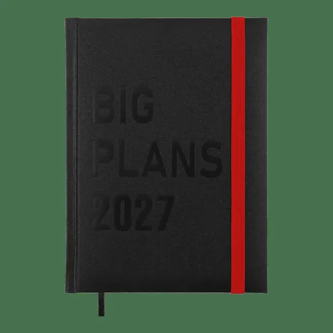 Щоденник датований А5 168 аркушів Plans чорний Buromax