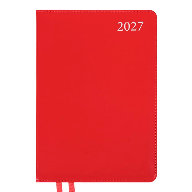 Щоденник датований А5 184 акруші "Aldento" червоний Leo Planner